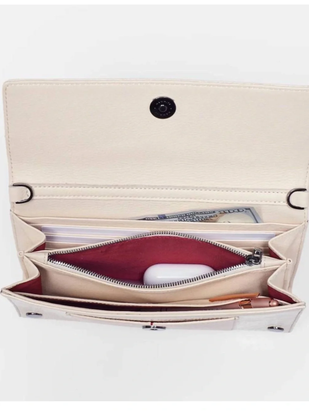 Hammitt AJ Crossbody Clutch in Alabaster Cream Wallet‎ Crossbody